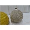 Image 4 : 3 MCM Spaghetti Lamp Shades, 8"