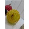Image 6 : 3 MCM Spaghetti Lamp Shades, 8"