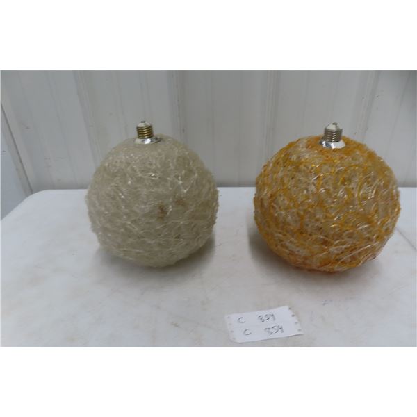 2 MCM Spaghetti Lamp Shades, 10"