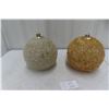 Image 1 : 2 MCM Spaghetti Lamp Shades, 10"