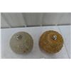 Image 4 : 2 MCM Spaghetti Lamp Shades, 10"