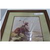 Image 3 : C.M. Russell Western Framed Print, 16" x 20-1/2"