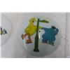 Image 2 : (2) Vintage Light Fixture Shades - Sesame Street 1981 Muppets Inc & Walt Disney Productions