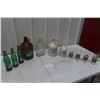 Image 1 : 7up Extract Jug, Pop Bottles, Whiskey Jugs, Coke/Applebee Glasses