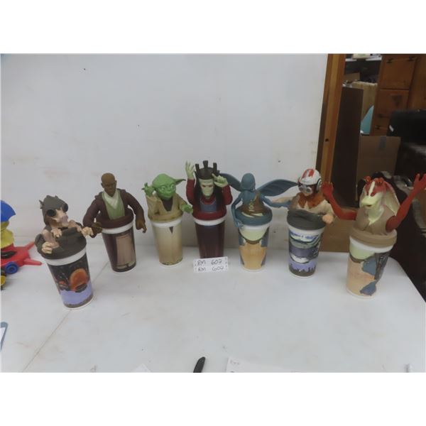 (7) Star Wars Episode 1 Collector Cups