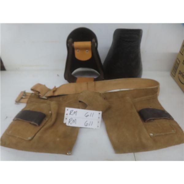 Kuny's Leather Tool Belt & (2) Leather Stirrups