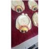 Image 2 : Set of 4 Vintage Native American Indian Chief Ceramic Ashtrays with Headdress 1950.S or 60.S