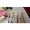 Image 6 : Singer Buttonholer Attachments (2) in Green and Pink Cases with Templates and Travel Iron N.O.S.