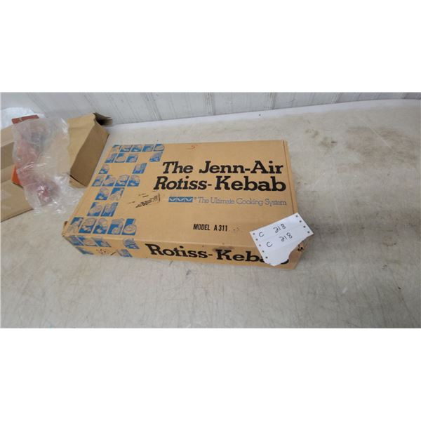 Jenn-Air Rotiss-Kebab Model A311 Plug-In Cooking Element with Accessories
