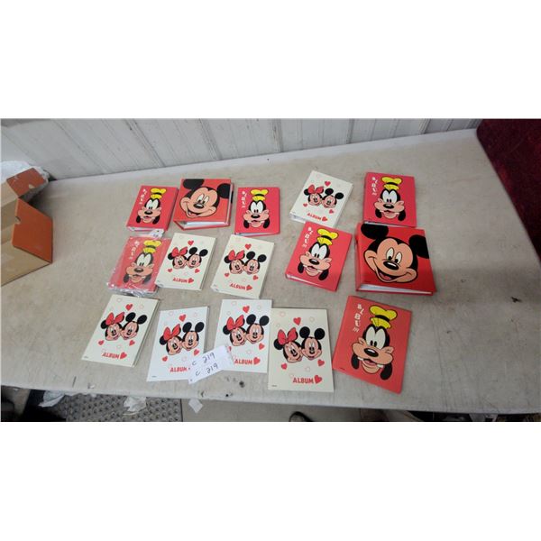 Disney Mickey Mouse & Friends Photo Albums, Assorted Designs, Lot of Approx. 20