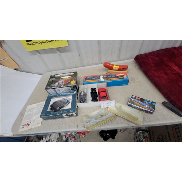 Testors Metal Body Model Kits, Tekno ASG Truck, Oscar Mayer Wiener Submarine Model Kit