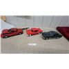 Image 1 : 3 VHS Cars:Rewinders Red Corvette, Red '57 Chevy, Dark Green Ford Mustang