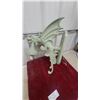 Image 1 : Cast Metal Dragon Wall Sconce Light Fixture with Mounting Plate and Wiring Components 26 x 18"