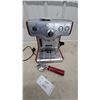 Image 1 : Breville Espresso Machine with Portafilter, Red/Stainless Steel, Hot Water & Steam Functions