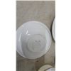Image 4 : La Salle Hotel Restaurant Ware Lot: Plates, Saucers, Cups, Creamers; Duraline China Fire King