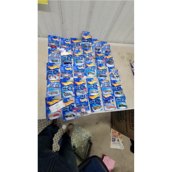 Hot Wheels Die-Cast Cars Collection, Approx 30 Units, Sealed Packages 2004 Series, Assorted Models