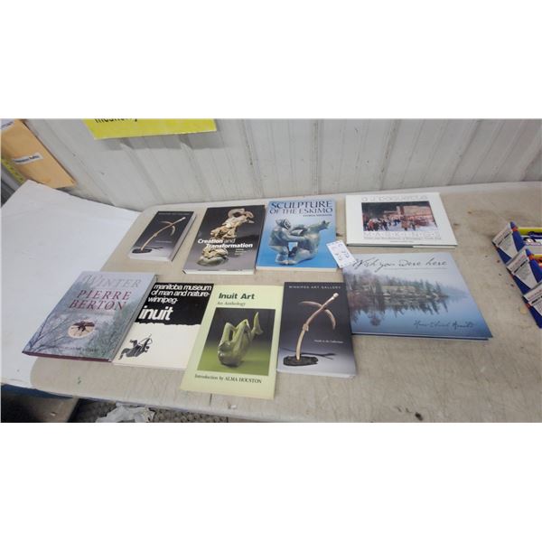 Collection of Canadian & Inuit Art Books Incl. Sculpture of the Eskimo, Pierre Berton Winter