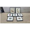 Image 1 : Collection of 7 Framed Prints: 2 Cyndi Foster Signed Artworks & 5 Daisy Flower Prints