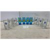 Image 1 : 6 Pabst Blue Ribbon Glass Beer Mugs & 4 Masonic Grand Lodge Manitoba 1975 Glasses (4)