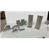 Image 1 : Pewter Bookend Sets: Teddy Bears Reading ABC Books & Leaf Design Candle Holder and More