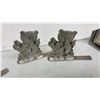Image 6 : Pewter Bookend Sets: Teddy Bears Reading ABC Books & Leaf Design Candle Holder and More
