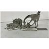 Image 7 : Pewter Bookend Sets: Teddy Bears Reading ABC Books & Leaf Design Candle Holder and More