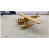 Image 10 : Handcrafted Wooden Models: Biplane, Elderly Couple in Rocking Chairs, and Romany Gypsy Caravan 7