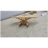Image 12 : Handcrafted Wooden Models: Biplane, Elderly Couple in Rocking Chairs, and Romany Gypsy Caravan 7
