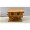 Image 2 : Handcrafted Wooden Models: Biplane, Elderly Couple in Rocking Chairs, and Romany Gypsy Caravan 7