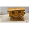 Image 5 : Handcrafted Wooden Models: Biplane, Elderly Couple in Rocking Chairs, and Romany Gypsy Caravan 7