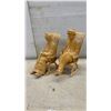 Image 9 : Handcrafted Wooden Models: Biplane, Elderly Couple in Rocking Chairs, and Romany Gypsy Caravan 7