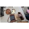 Image 3 : Vintage Camera Lot: Polaroid 210, Kodak Auto-Mask Printing Frame, Optina Slide Viewer, Flash Unit