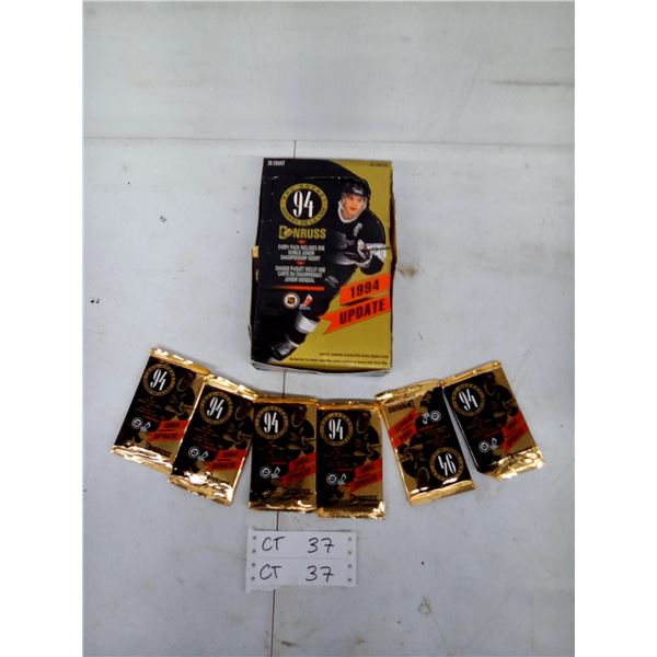 Donruss 1994 Update NHL Hockey Trading Cards Box (36 Count) with Extra Loose Packs