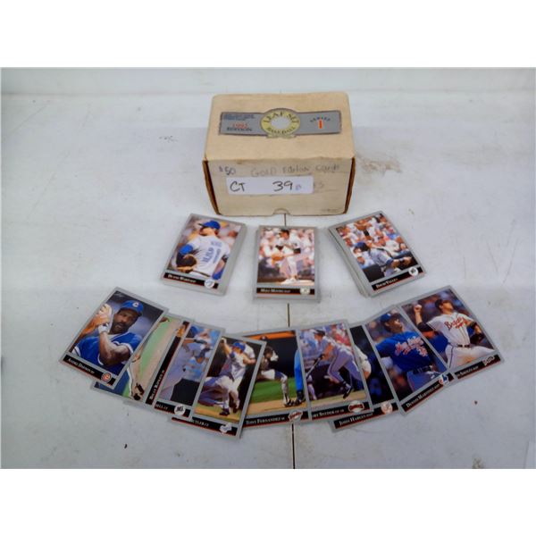 1992 Leaf Set Baseball Cards Series 1 Edition with Gold Foil Cards, 150 Count