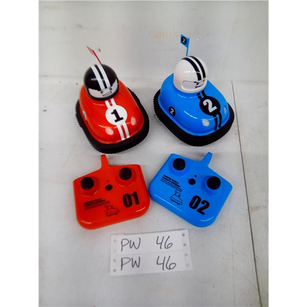 Bumper Rivals Remote Control Bumper Cars Set of 2 with Controllers