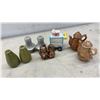 Image 4 : Vintage Salt and Pepper Shaker Collection, Assorted Novelty Designs, Ceramic, Plastic and Metal, 17