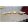 Image 1 : Pyrex Butterfly Gold Cinderella Mixing Bowl Set, 4-Piece Nesting Bowls
