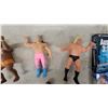 Image 4 : WWF/WWE Wrestling Action Figures Lot (8) with Wrestling VHS Tapes Collection