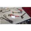 Image 3 : Bucket Tool Organizer w/ Hand Tools: Pipe Wrench, Hammer, Tin Snips, Wrenches, Lug Wrench, File