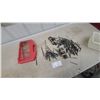 Image 1 : Assorted Drill Bit Lot with Red Plastic Case, Various Sizes, HSS and Titanium Coated