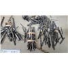 Image 3 : Assorted Drill Bit Lot with Red Plastic Case, Various Sizes, HSS and Titanium Coated