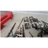 Image 5 : Assorted Drill Bit Lot with Red Plastic Case, Various Sizes, HSS and Titanium Coated