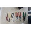 Image 4 : Assorted Hand Tools: Adjustable Wrenches, Aviation Snips, Pliers, Scissors, Diagonal Cutters