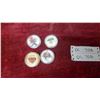 Image 1 : Royal Canadian Mint Superman 75th Anniversary Coin Set, 4 Colorized Coins w/ Capsules