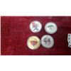 Image 2 : Royal Canadian Mint Superman 75th Anniversary Coin Set, 4 Colorized Coins w/ Capsules