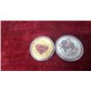 Image 4 : Royal Canadian Mint Superman 75th Anniversary Coin Set, 4 Colorized Coins w/ Capsules
