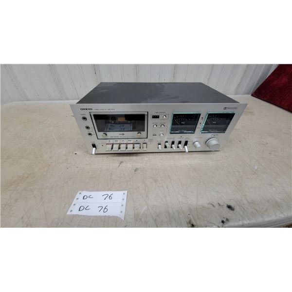 Onkyo Stereo Cassette Tape Deck with Dolby System, VU Meters, 3-Head Design