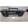 Image 1 : Sony Dual Cassette Boombox with AM/FM Radio and Detachable Speakers