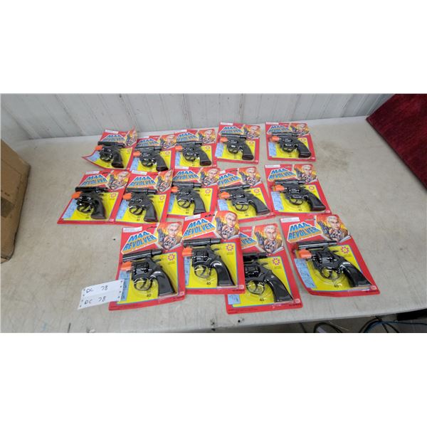 M44 Revolver Cap Gun Toy, Qty 14, Blister Pack