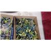 Image 2 : Plastic Army Men Collection w/ Military Vehicles, Bridge & Accessories in Boxes